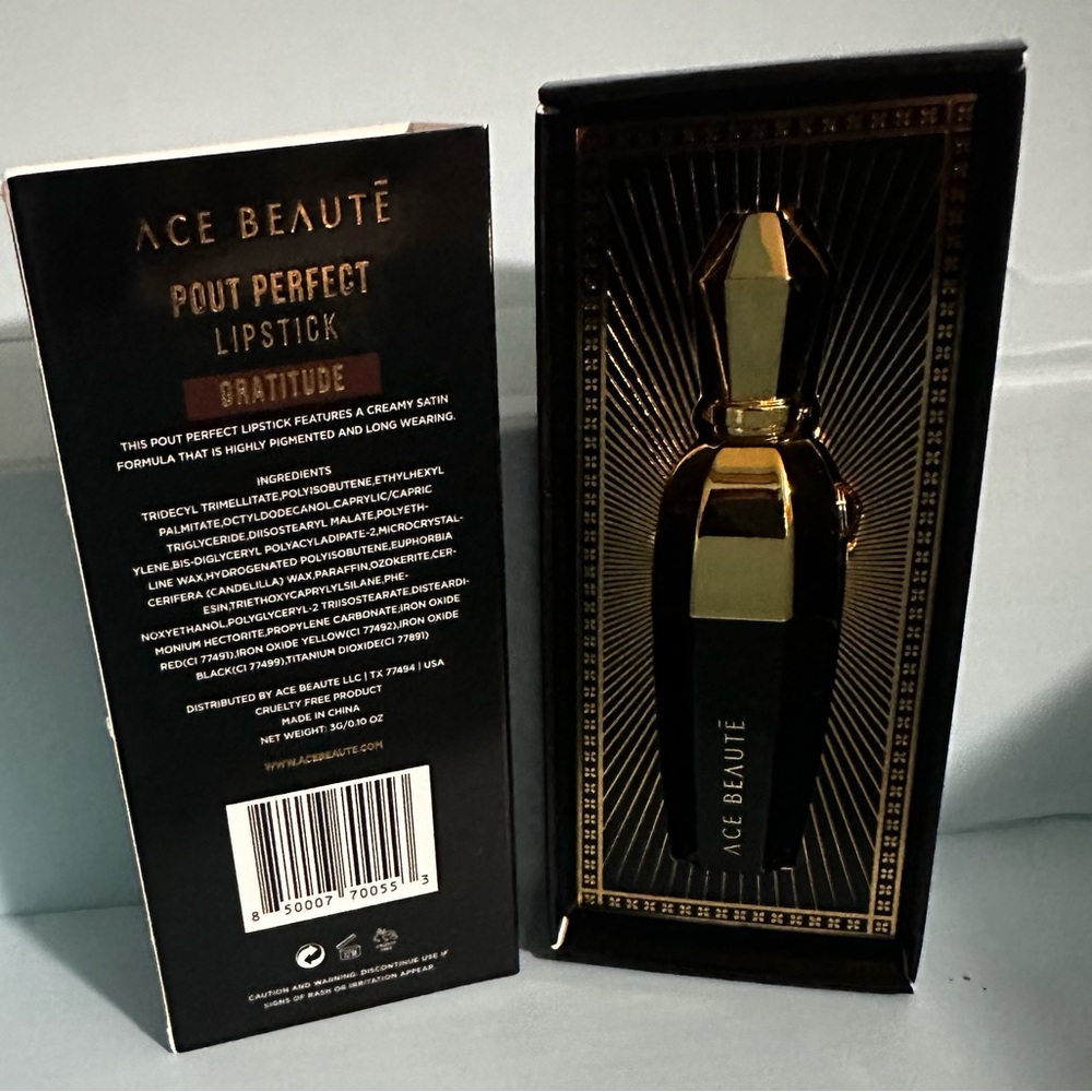 ACE BEAUTÉ POUT PERFECT LIPSTICK in shade name GRATITUDE - BRAND NEW in the box. - Picture 5 of 12